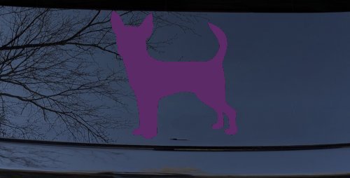 Chihuahua Dog Car or Truck Window Decal Sticker (Violet)
