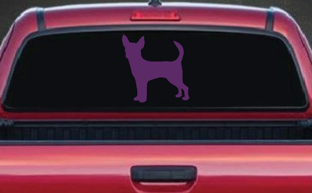 Chihuahua Dog Car or Truck Window Decal Sticker (Violet)