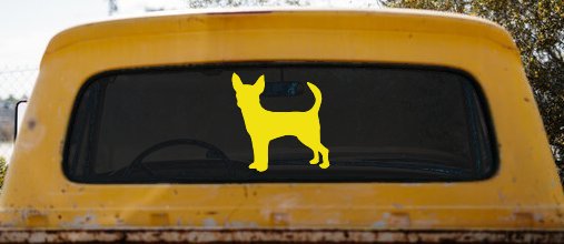 Chihuahua Dog Car or Truck Window Decal Sticker
