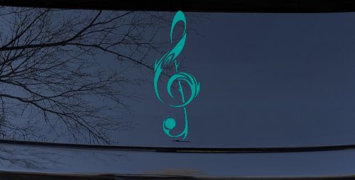 Tribal Music Note Car or Truck Window Decal Sticker