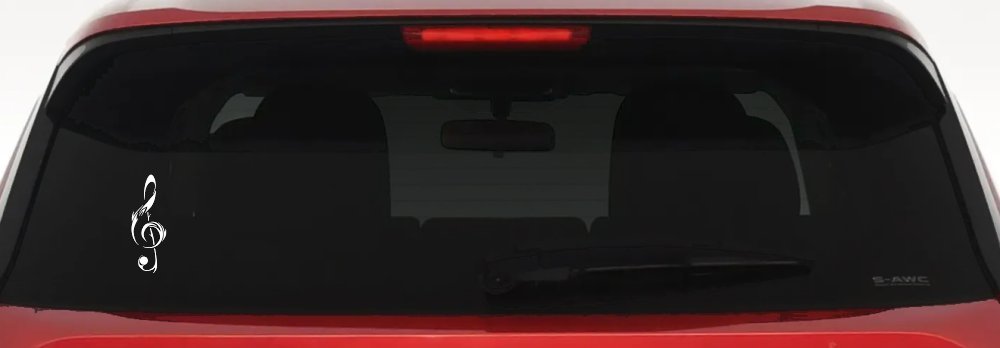 Tribal Music Note Car or Truck Window Decal Sticker