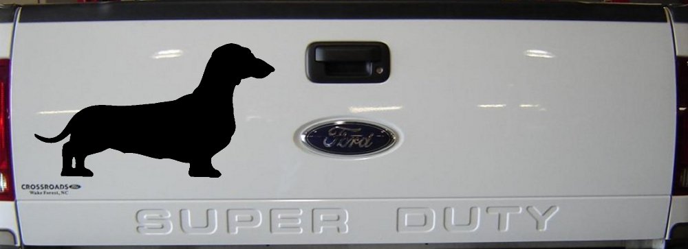 Dachshund Dog Car or Truck Window Decal Sticker (Black)
