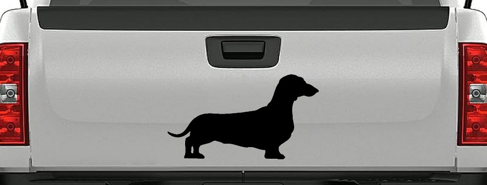 Dachshund Dog Car or Truck Window Decal Sticker (Black)