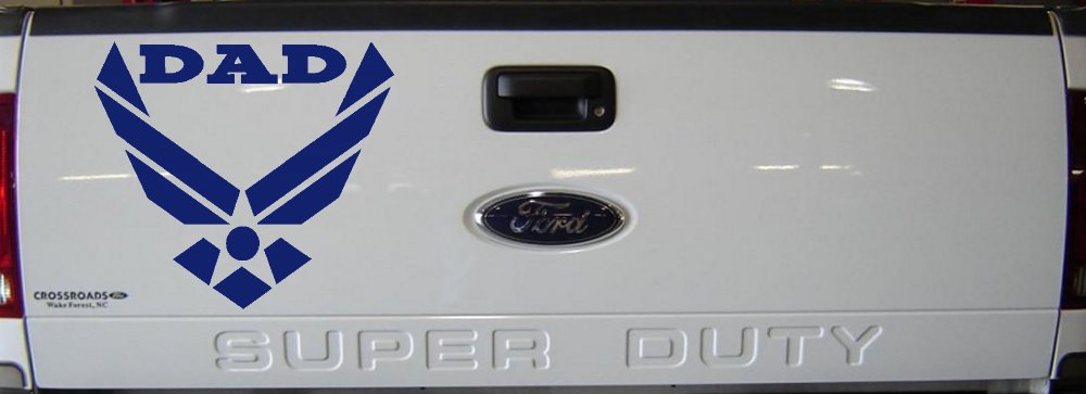 Air Force Dad Military Car or Truck Window Decal Sticker