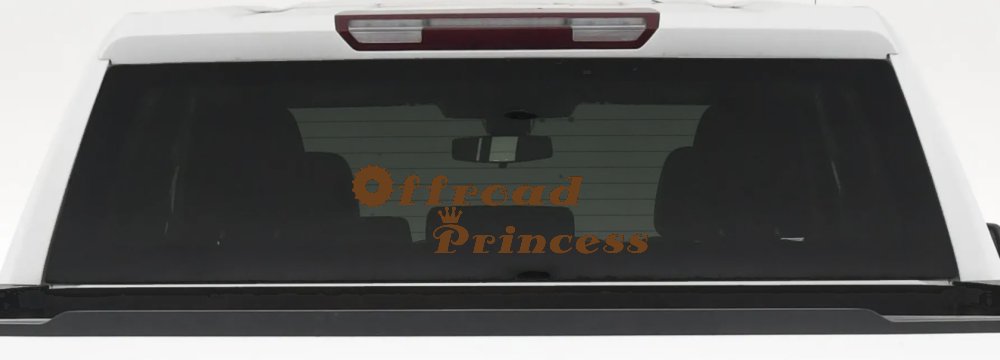 Offroad Princess Off Road Car or Truck Window Decal Sticker (Copper)