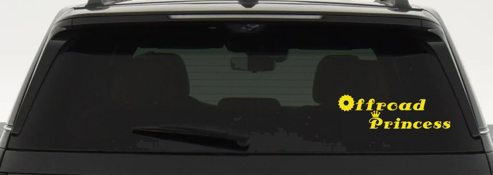 Offroad Princess Off Road Car or Truck Window Decal Sticker