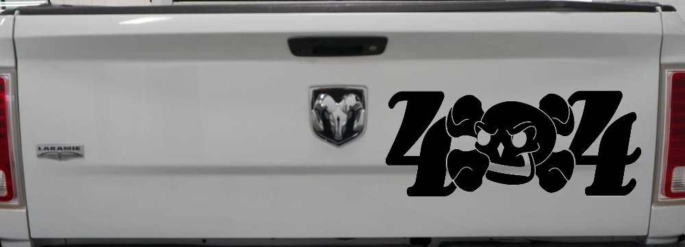 Skull 4X4 Off Road Car or Truck Window Decal Sticker