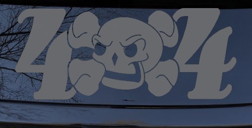Skull 4X4 Off Road Car or Truck Window Decal Sticker