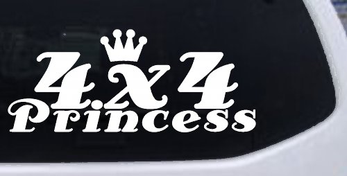 4X4 Princess Off Road Car or Truck Window Decal Sticker