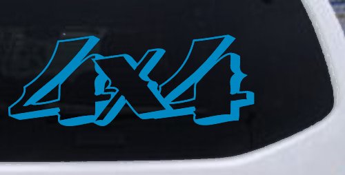 4X4 Off Road Car or Truck Window Decal Sticker (Blue)