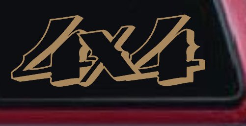 4x4 Off Road Decal Truck Window Sticker Vinyl SUV Car Adventure (Light Brown)