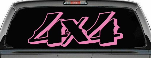 4X4 Off Road Car or Truck Window Decal Sticker