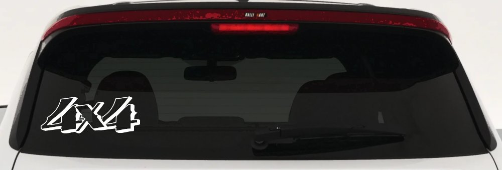4X4 Off Road Car or Truck Window Decal Sticker (White)