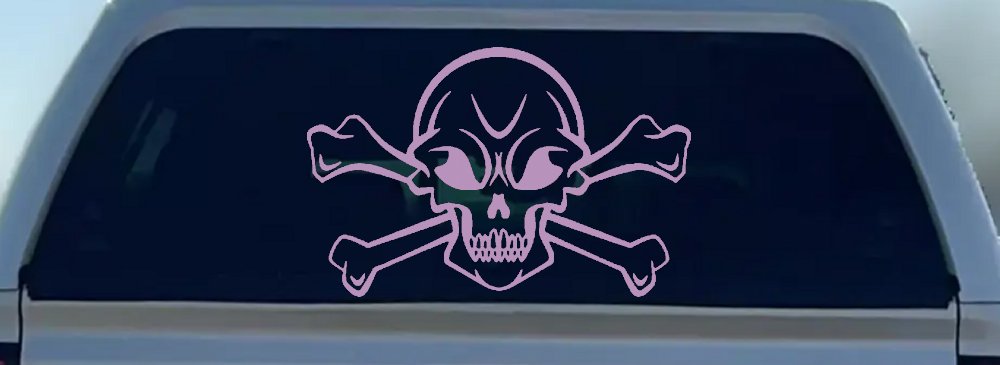 Skull and Cross Bones Skulls Car or Truck Window Decal Sticker