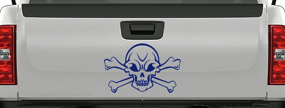 Skull and Cross Bones Skulls Car or Truck Window Decal Sticker