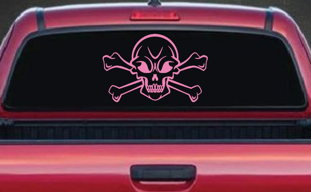 Skull and Cross Bones Skulls Car or Truck Window Decal Sticker