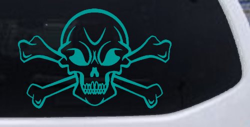 Skull and Cross Bones Skulls Car or Truck Window Decal Sticker