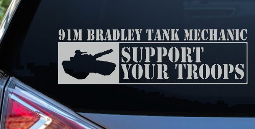 91M Bradley Tank Mechanic Military Car or Truck Window Decal Sticker