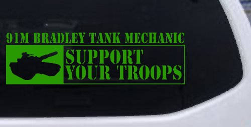 91M Bradley Tank Mechanic Military Car or Truck Window Decal Sticker