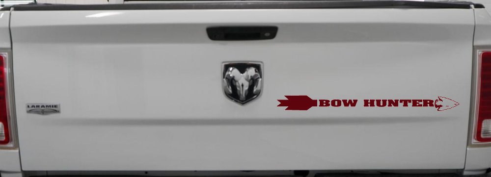 Bow Hunter Vinyl Decal Sticker for Car Truck Window Archery Hunting (Purple Red)