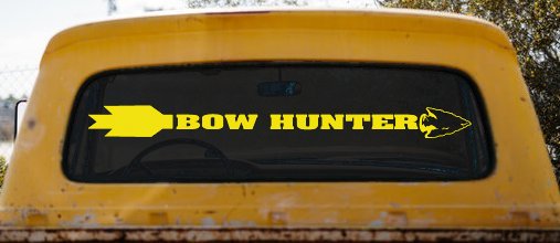 Bow Hunter Hunting Car or Truck Window Decal Sticker