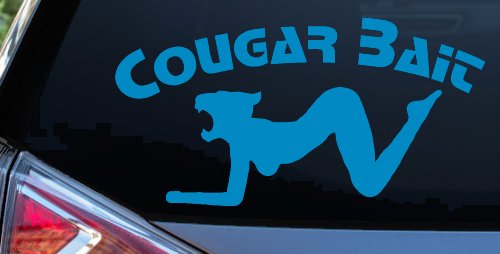Cougar Bait Funny Car or Truck Window Decal Sticker