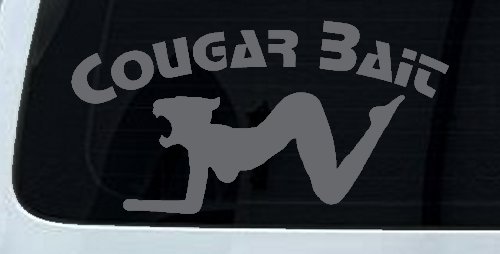 Cougar Bait Funny Car or Truck Window Decal Sticker