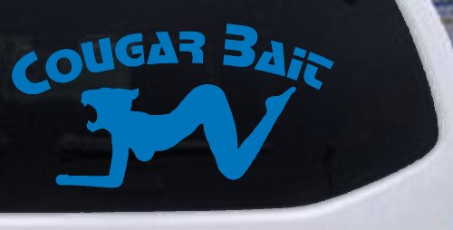 Cougar Bait Funny Car or Truck Window Decal Sticker