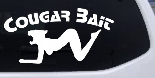 Cougar Bait Funny Car or Truck Window Decal Sticker
