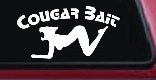 Cougar Bait Funny Car or Truck Window Decal Sticker