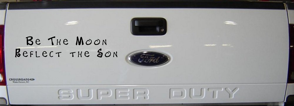 Be The Moon Reflect the Son Christian Car or Truck Window Decal Sticker