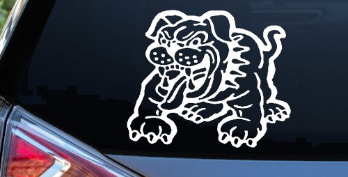 Bulldog Car Truck Window Decal Sticker - Vinyl Graphic (White)