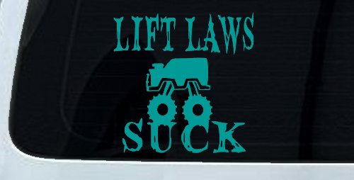 Lift Laws Suck Off Road Car or Truck Window Decal Sticker