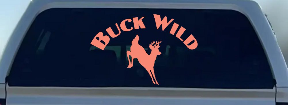 Deer Hunting Buck Wild Car or Truck Window Decal Sticker