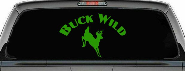 Deer Hunting Buck Wild Car or Truck Window Decal Sticker