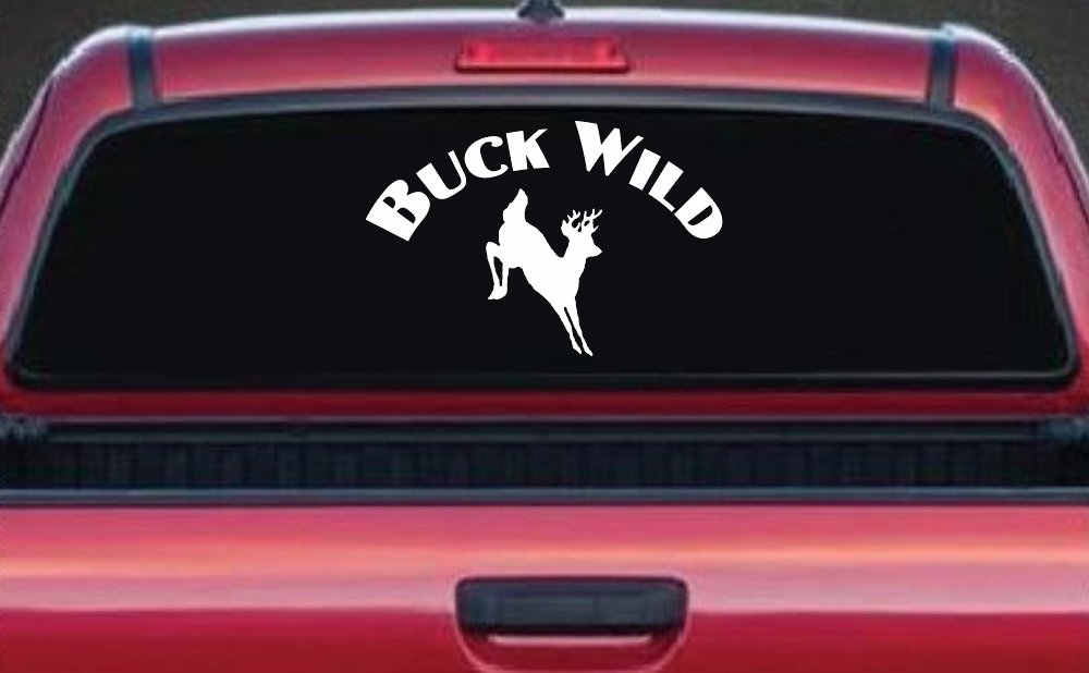 Deer Hunting Buck Wild Car or Truck Window Decal Sticker