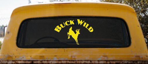 Deer Hunting Buck Wild Car or Truck Window Decal Sticker