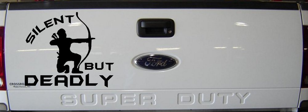 Silent But Deadly Bow Hunting Car or Truck Window Decal Sticker