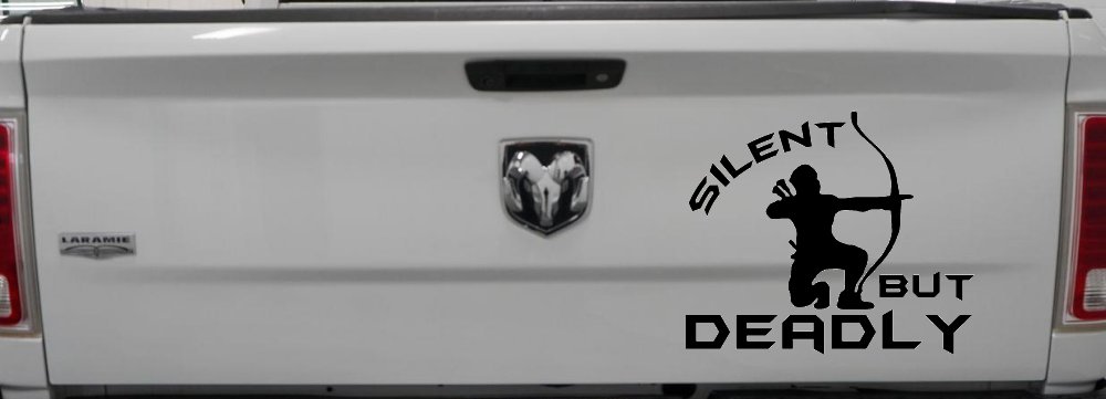Silent But Deadly Bow Hunting Car or Truck Window Decal Sticker