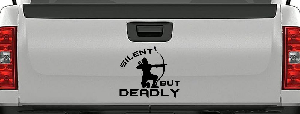 Silent But Deadly Bow Hunting Car or Truck Window Decal Sticker