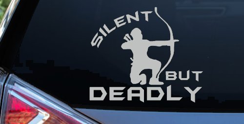 Silent But Deadly Bow Hunting Car or Truck Window Decal Sticker