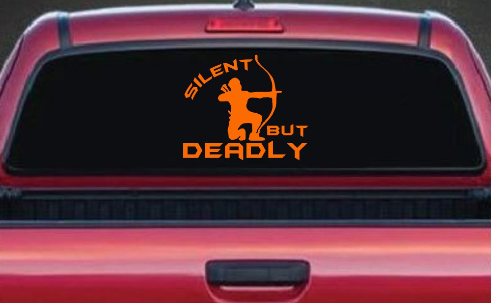 Silent But Deadly Bow Hunting Car or Truck Window Decal Sticker