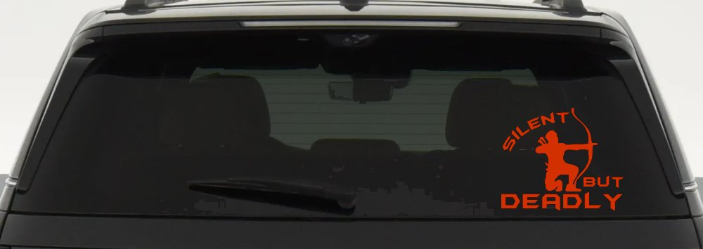 Silent But Deadly Bow Hunting Car or Truck Window Decal Sticker