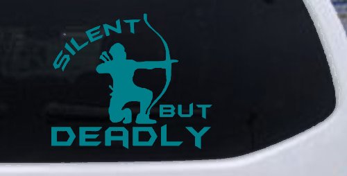 Silent But Deadly Bow Hunting Car or Truck Window Decal Sticker