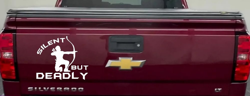 Silent But Deadly Bow Hunting Car or Truck Window Decal Sticker