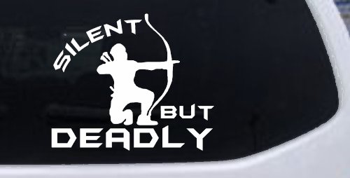 Silent But Deadly Bow Hunting Car or Truck Window Decal Sticker