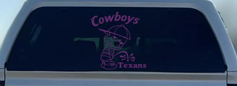 Cowboys Pee On Texans Decal Pee Ons Car or Truck Window Decal Sticker