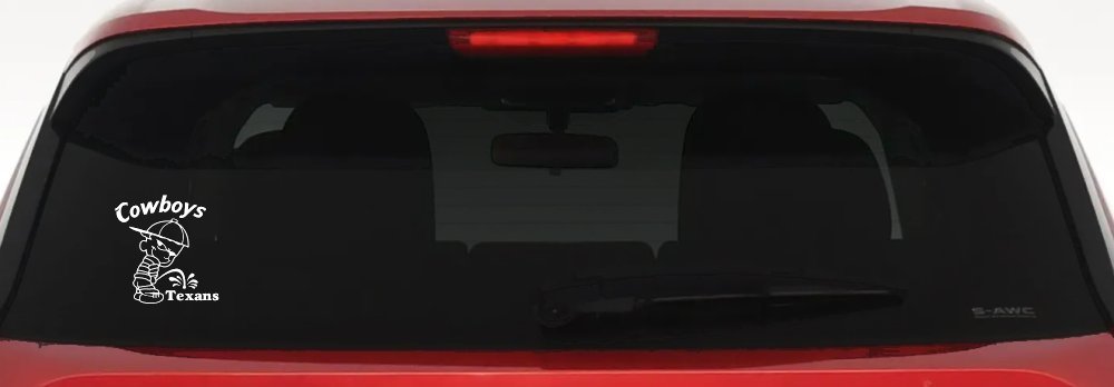 Cowboys Pee On Texans Decal Pee Ons Car or Truck Window Decal Sticker