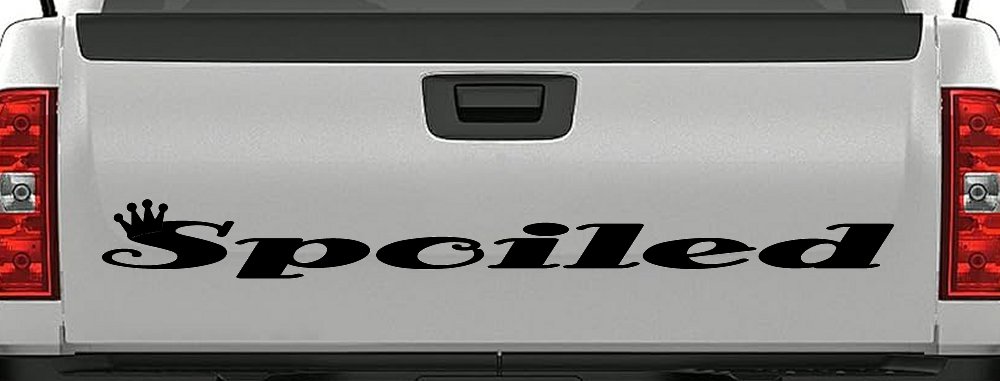 Spoiled with Crown Car or Truck Window Decal Sticker