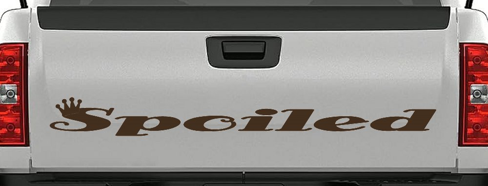 Spoiled with Crown Car or Truck Window Decal Sticker